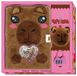 Dagboek Imagebooks & Stationery Dagboek met slot pluche - Capybara