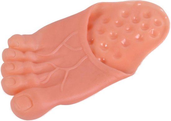 Beige Bristol Novelty Unisex Jumbo Feet (Pack Of 2) (Pink)