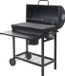 MCW Mendler Barbecuetrolley MCW-F70, Houtskoolbarbecue met Deksel, Staal, Zwart