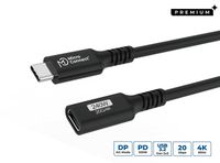 Microconnect USB3.2CC05EX USB-kabel USB 3.2 Gen 2x2 0,5 m USB C 20 Gbit/s 240 W Noir