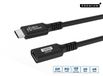 Microconnect USB3.2CC05EX USB-kabel USB 3.2 Gen 2x2 0,5 m USB C 20 Gbit/s 240 W Noir