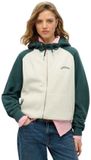Superdry Essential Logo oversized raglanhoodie met rits - Dames - Hoodies