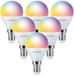 HOFTRONIC SMART - E14 SMART Wifi LED Lamp 6 Stuks - RGBWW 5.5 Watt 470lm P45 Dimbaar - Bedienbaar via App - Google Home en Amazon Alexa