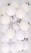 Cosy & Trendy Kleine kerstballen - wit - D3 cm - kunststof - mat/glans/glitter - kerstversiering