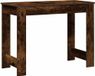 Bureau 100x45x75 cm bois traité couleur chêne fumé