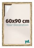 yd, Cadre 60x90 cm Or Antique - Cadre pour toile - MDF Lyon