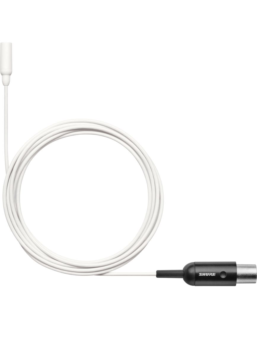 Shure TL48W/O-MTQG-A Lavalier Microphone - White - Omnidirectional - MTQG