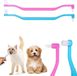 OEM Allecto plus - Dubbelzijdige Kattentandenborstels (2 stuks) - Blauw en roze