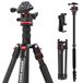 NEEWER Basics Monopod reisstatief voor camera, compacte en lichte houder voor mobiele telefoon DSLR (72 inch), Arca-kogelkop, compatibel met iPhone Video, maximale belasting 6 kg, TP14B