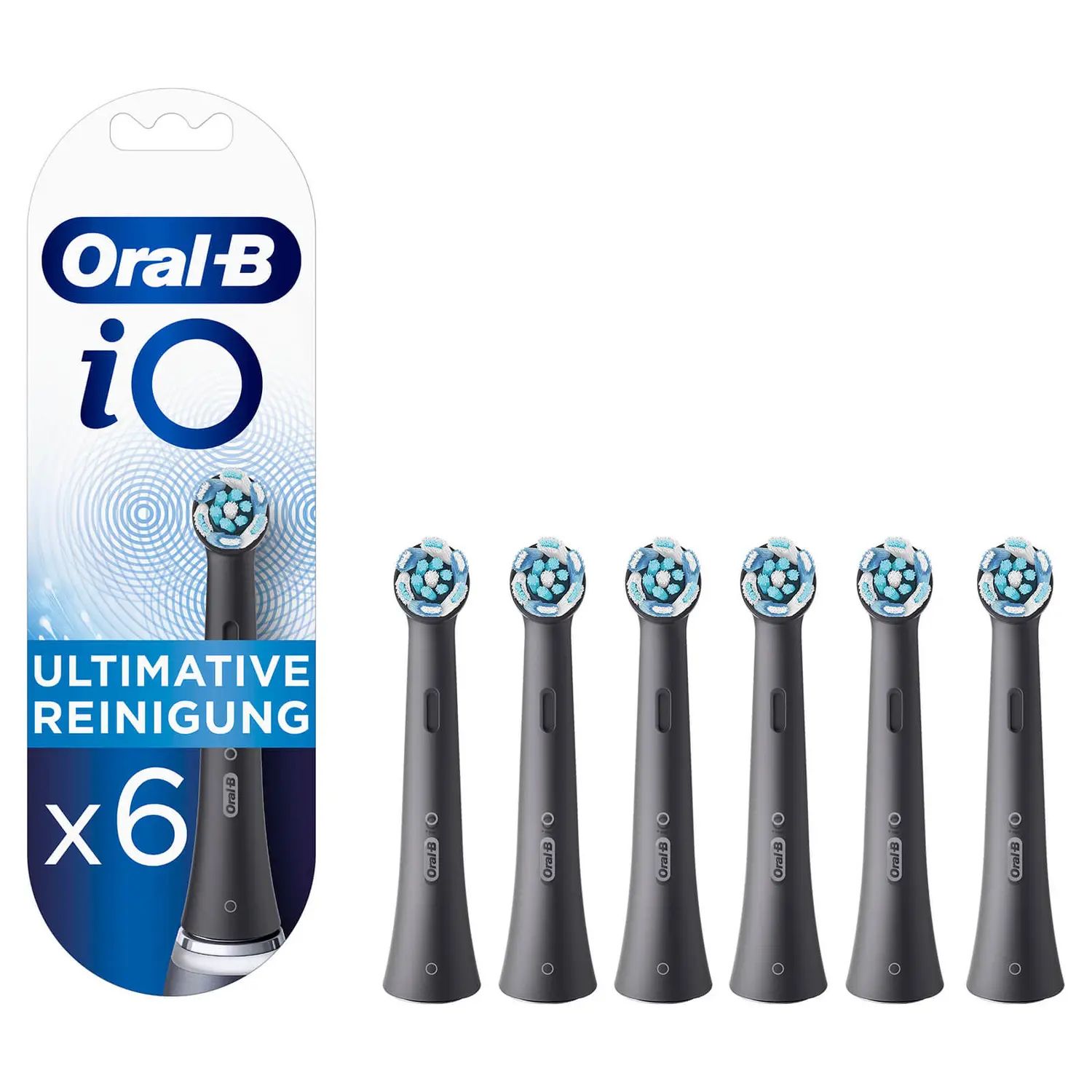 Oral-B iO Ultimate Clean Black Opzetborstels - 6 stuks