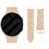 Strap-it Samsung Bracelet cuir pailetté Samsung Galaxy Watch 6 Classic 47mm (or rose)