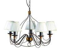 Onli Fiamma kroonluchter 5-lampen E14 bruin 60 cm x 100 cm