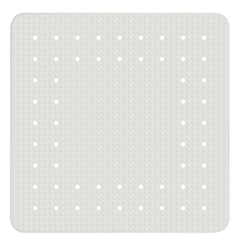 WENKO Shower mat Mirasol, rubber, wit, 54 x 54 cm