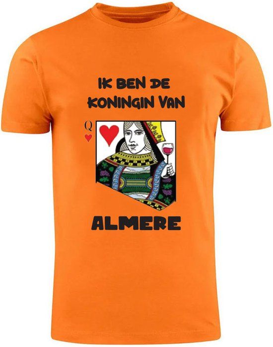Sol's Ik ben de koningin van Almere Oranje T-shirt 2XL | Unisex