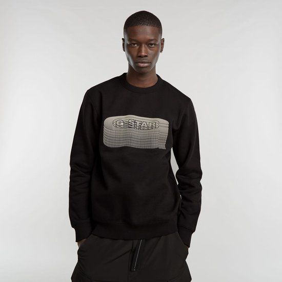 G-Star RAW Stacked Old Skool Log R Sw D25099 D733 - Black - Men's - Size L
