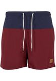 Urban Classics Zwembroek Block Swim Shorts Nvy/Burgundy