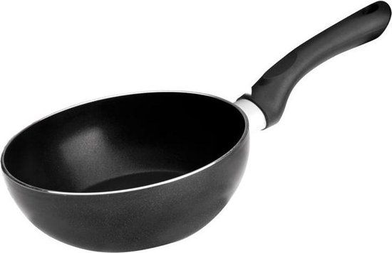 Ibili Wok Mini - 16 cm - Zwart - Aluminium - Antiaanbaklaag