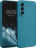 kwmobile Metallic TPU Telefoonhoesje voor Samsung Galaxy A56 5G - Metallic Caraïbisch Blauw
