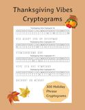 Thanksgiving Vibes Cryptograms