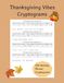Thanksgiving Vibes Cryptograms