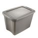 keeeper Opbergbox ronja, 55 l, 58 x 39 x 38 cm, extra stevig, modulair stapelbaar, met clipdeksel, lichtgrijs