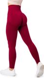 Bellivalini Dames Leggings - Push Up - High Waist - Scrunch - Vrijetijdsbroek - Lang - Sport - Sporbroek - Yogabroek - Claret - L