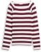 Tom Tailor - Chemise à manches longues à rayures - Taille S - bordeaux offwhite stripe