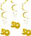 Folat Rotorspiralen - 12x - Goud - 50 Jaar - Hangdecoraties