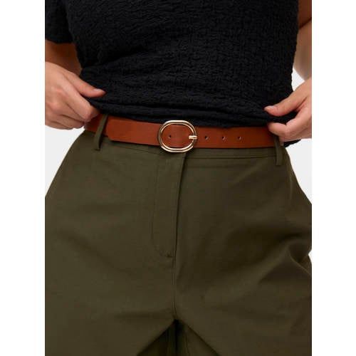 VERO MODA CURVE cognac leren riem VMCNOELLA