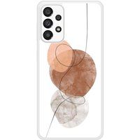 Samsung Beschermende siliconen case compatibel met Galaxy A33 5G One line bruin