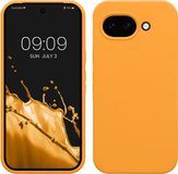 kwmobile hoesje geschikt voor Google Pixel 10a - Hoesje met siliconen coating - Smartphone case in fruitig oranje
