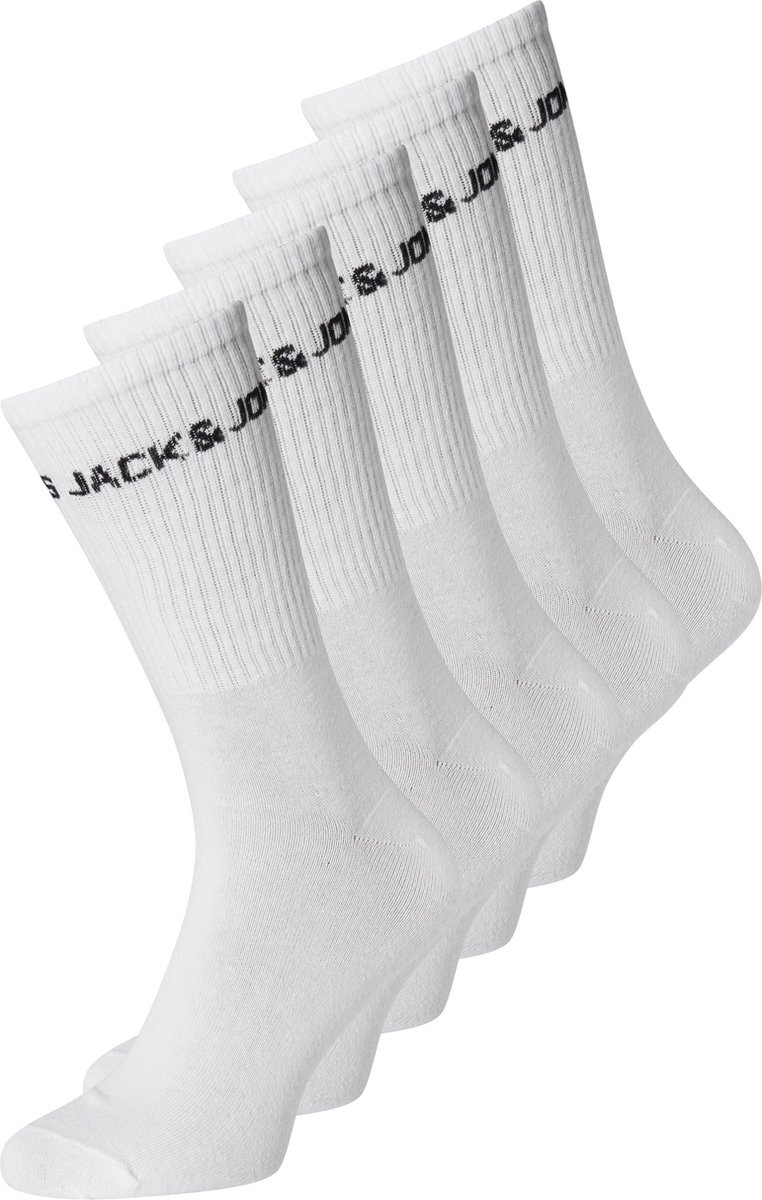 Jack & Jones JACK&JONES JACBASIC LOGO TENNIS SOCK 5 PACK Heren Sokken - Maat ONE SIZE