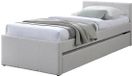 Vente-unique Bedframe stof beige 90 x 190 cm