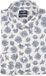 OLYMP 24/7 Luxor modern fit overhemd - popeline - offwhite met blauw bloemen dessin - Strijkvriendelijk - Boordmaat: 43
