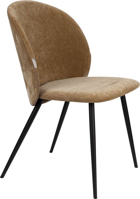 Zuiver Cozy Eetkamerstoelen - Set van 2 - Mosterd/Bruin