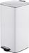 Relaxdays Poubelle de cuisine, 30 L, Softclose, Seau amovible, Blanc