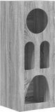 vidaXL Dressoir ELST Grijs Sonoma 40 x 35 x 100.5 cm Bewerkt Hout