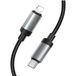 HOCO X117 câble de données et de charge USB-C vers Lightning, 27W, 1m, Noir