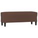 VidaXL Bankje 100x35x41 cm kunstleer bruin