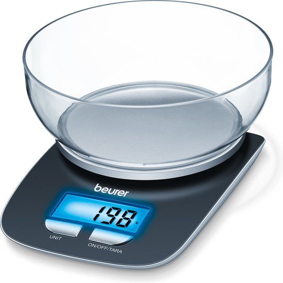 Beurer KS 25 Digitale keukenweegschaal - Zwart