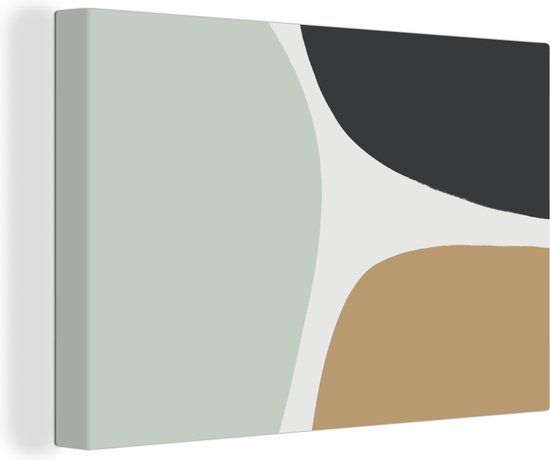 OneMillionCanvasses Canvas Schilderij Pastel - Minimalisme - Design - 60x40 cm - Wanddecoratie
