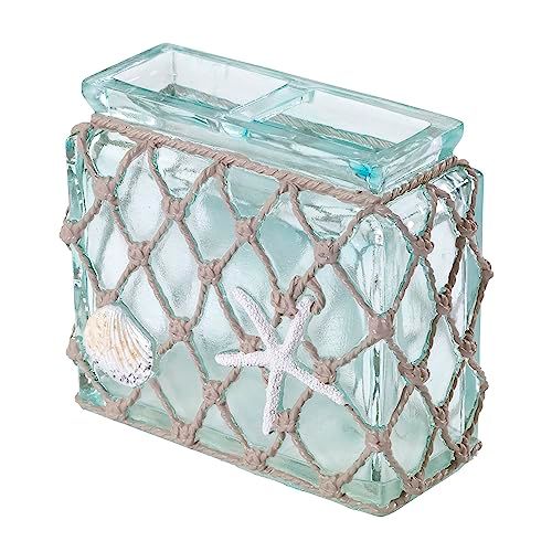 Avanti Linens Seaglass Collection - Toothbrush Holder - Resin Bathroom Accessory