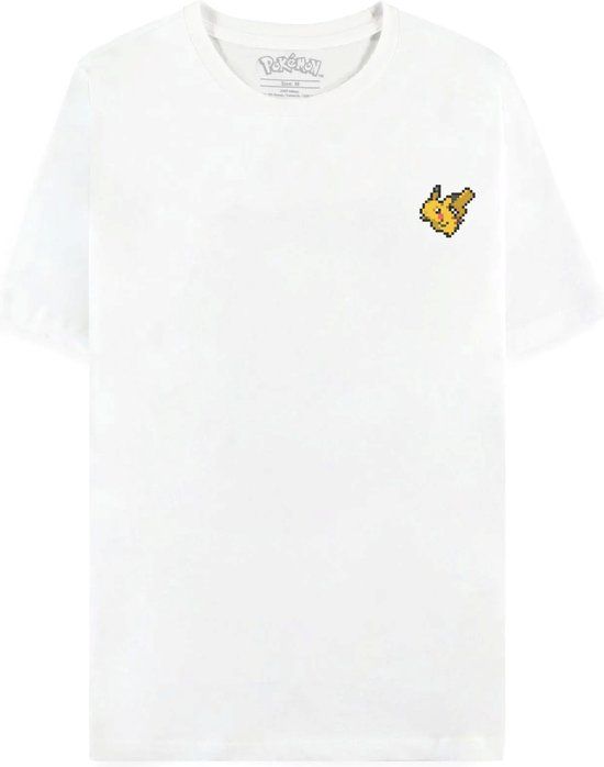 Difuzed Pokémon Pixel Pikachu Men's T-shirt - White - S