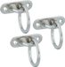 AMIG Oogplaat met aanlegring - 3 stuks - RVS - Zilver