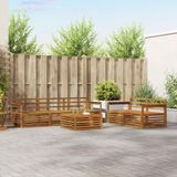 vidaXL - Bank loungeset - 5 zitplekken - Naturel - Massief Acacia Hout