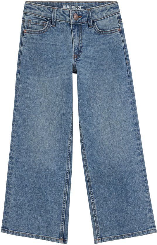 WE Fashion Meisjes wide leg jeans - Blauw