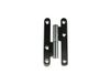 DESIGN-MAT Roestvrij staal leuning, satijnen borstel, 110 x 55 x 2,5 mm links
