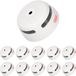 X-Sense XS01 Rookmelder - 10 Rookmelders - 10 jaar batterij - Compact design - Voldoet aan Europese norm - Brandalarm