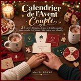 Calendrier de l'Avent Couple: 24 soirées d'énigmes, de jeux et de défis complices pour attendre Noël à deux – Idée cadeau pour elle et lui