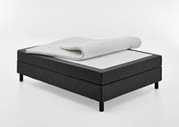 Atlantic Home Collection Happy boxbed zonder hoofdeinde, matras met bonellvering, hardheid H2, stof, antraciet, 140/200 cm, lighoogte ca. 58 cm.